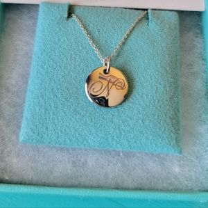 Tiffany & Co. Round "N" Disk Pendant